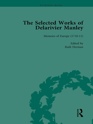 cover image of The Selected Works of Delarivier Manley Vol 3
